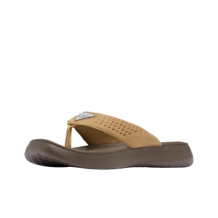 Columbia PFG Boatside Slip-Resistant Flip Flops Women's Sahara Desert-2