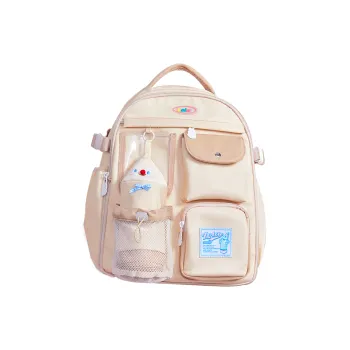 LOLA DESIGN Polyester Backpack Regular Women's Multicolor