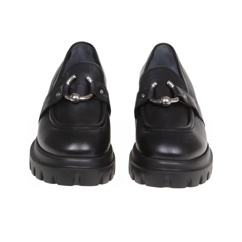 AGL Monique Chunky Sole Leather Loafers Women's-2