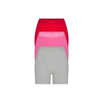 SKIMS Valentine's Day Collection SS25 BOXER 3-PACK Underpants Women's 3 Pack Sugar Pink Multicolor