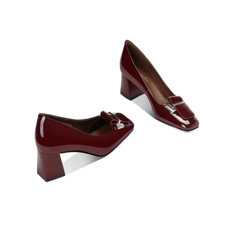 JESSICA SOPHIA Chunky Heel High Heels 5cm Women's-4