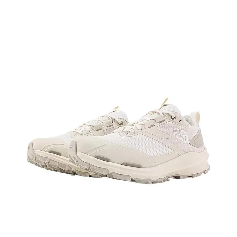 THE NORTH FACE FASTPACK Wear-resistant And Waterproof Low-Top Trekking Shoes Women's Dune White-1