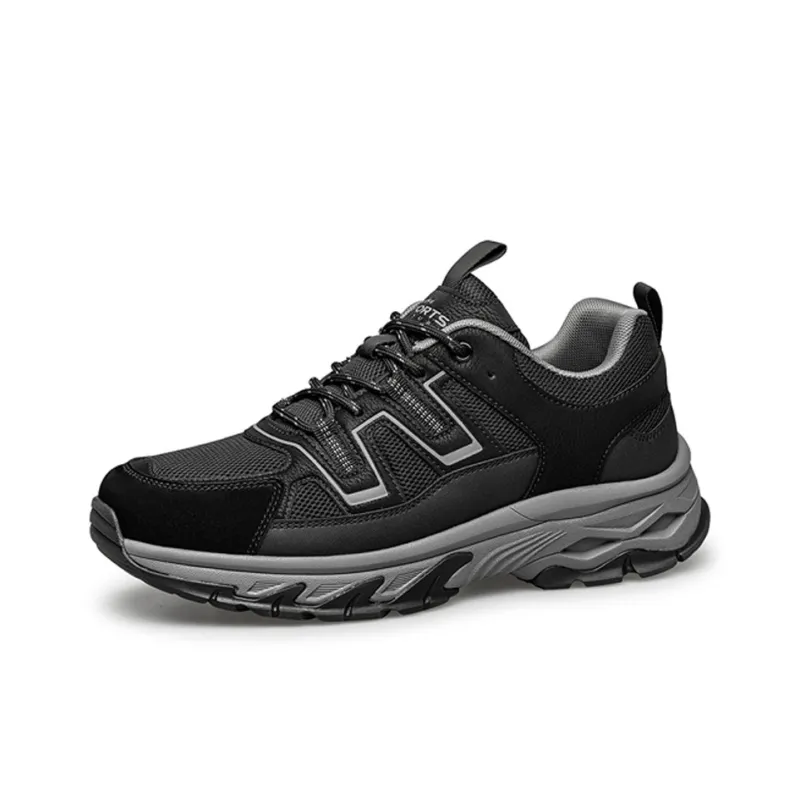 KANGLONG Support Balance Height Increasing Thermal Low Top Casual Shoes Men's-17