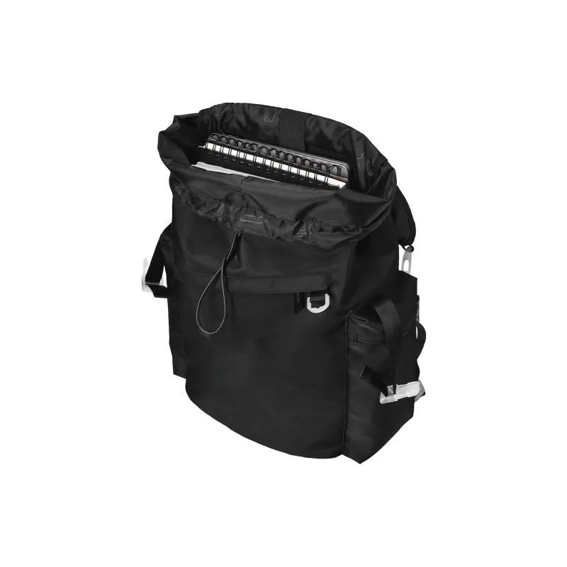 TURN UP Nylon Backpack Unisex Red-3