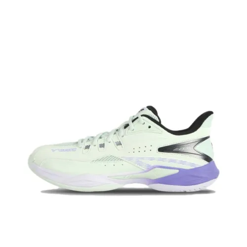 VICTOR Wear Resistant Support Slip Resistant Low Top Badminton Shoes Unisex Cyan Purple Black