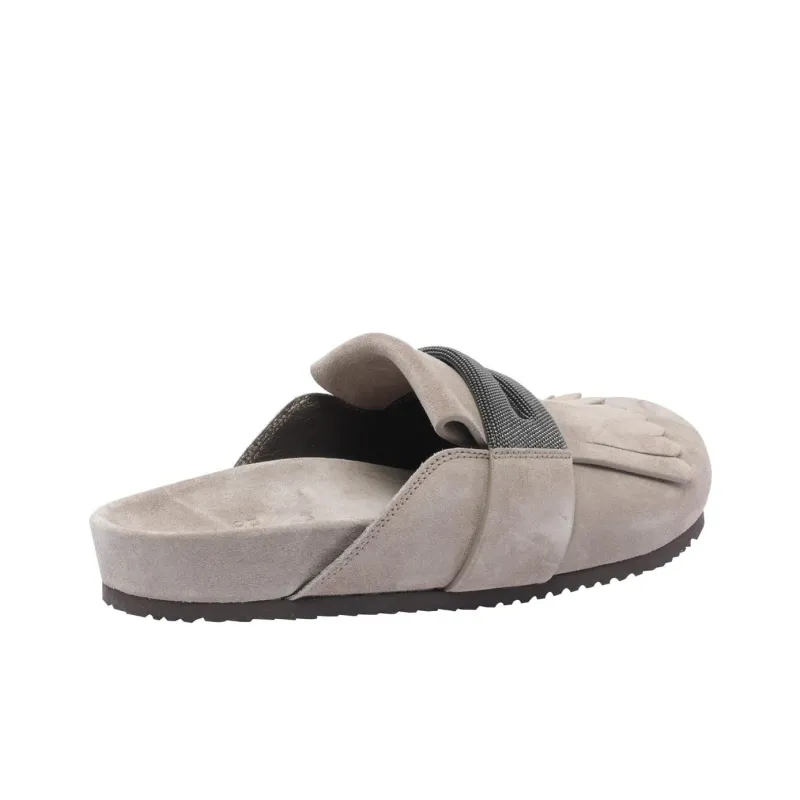 Brunello Cucinelli Embellished Round Toe Mules Women's-3