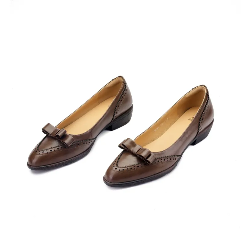 XICUNMINGWU Chunky Heel High Heels Women's Dark Brown-1
