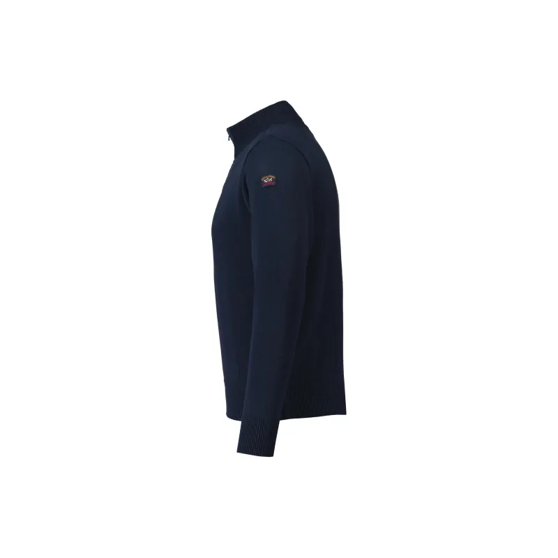 Paul & Shark Logo patch Roll neck Jumper-3