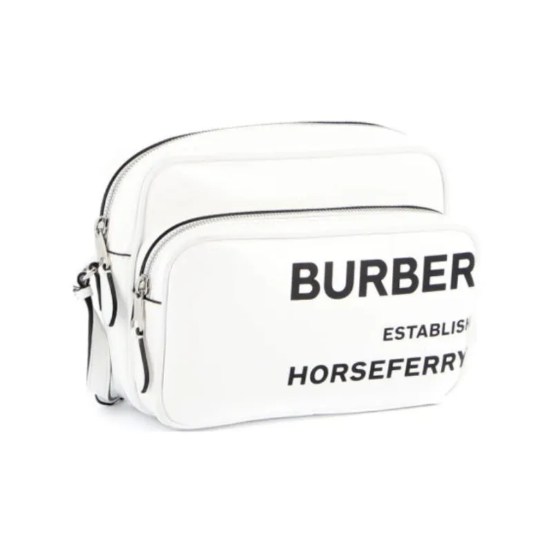 Burberry Wool Shoulder Bag Crossbody Bag Women's White-2