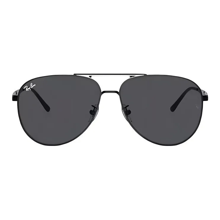 RayBan Metal Aviator Sunglasses Unisex Black-1