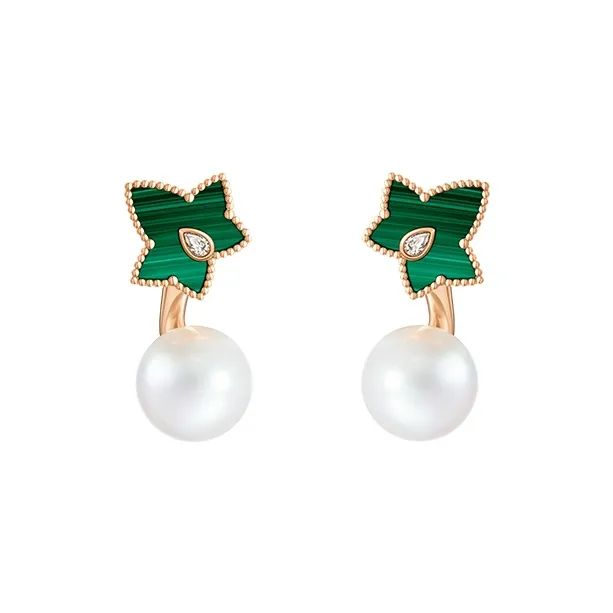 Lola Rose Malachite Earrings Women's Green White-0