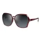 76014-R1 Transparent Deep Red Frame with Deep Gray Progressive Lens[Non-Polarized]
