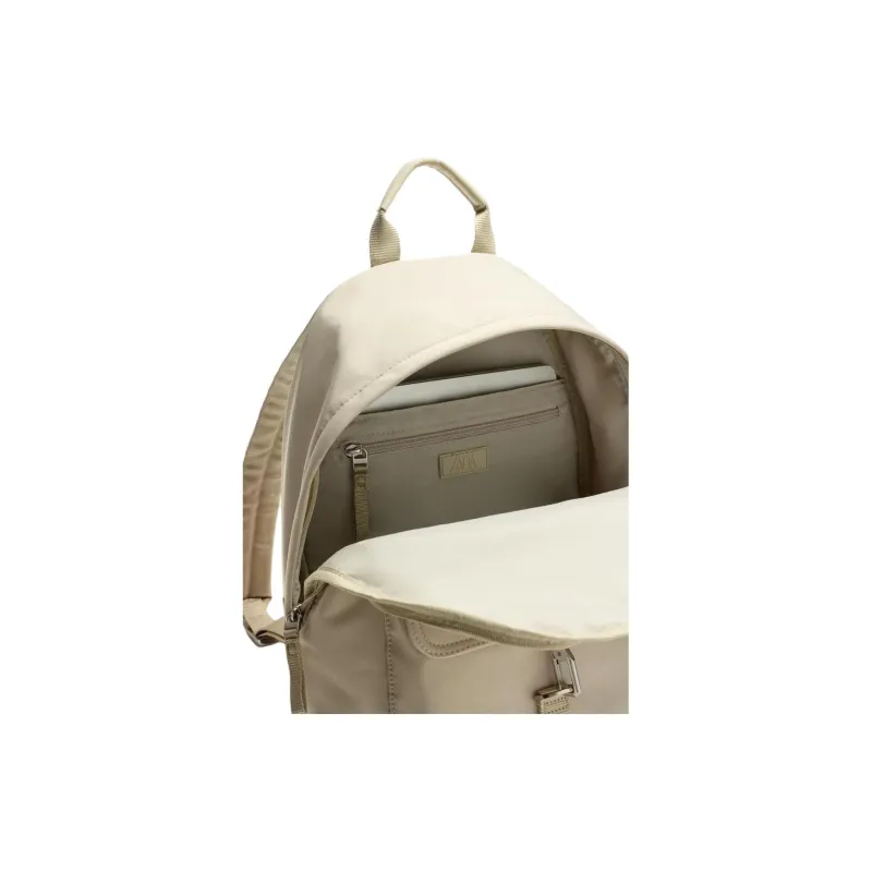 ZARA Polyester Backpack Unisex Gray White-5