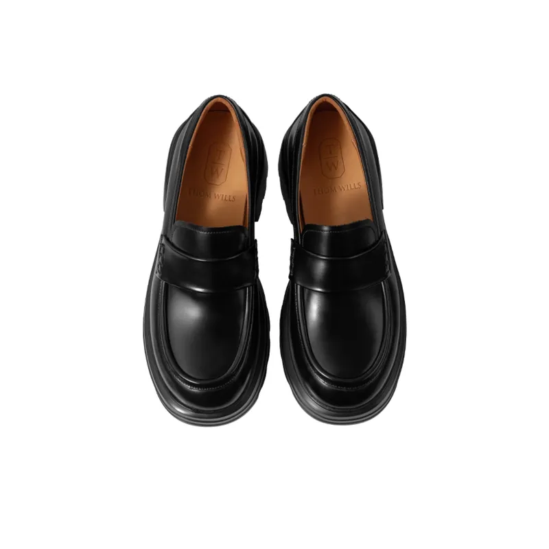 THOM WILLS Chunky Heel High Heels Women's Black-3