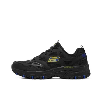 Skechers Hillcrest Cushioning Wear Resistant Low Top Running Shoes Men's Black Blue