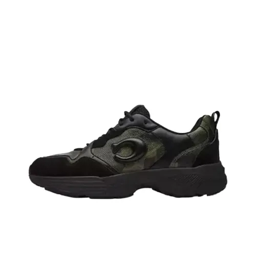 COACH Strider Low Top Casual Shoes Men's Green