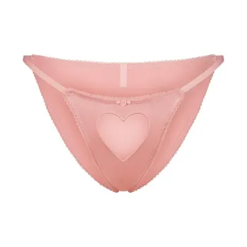 SKIMS Valentine's Day Collection SS25 TULLE HEART SILK BIKINI Underpants Women's 1 Pack Ballet