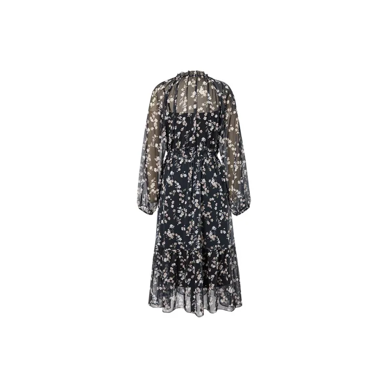 Hopeshow Skirt Set Women's Black With Floral-1