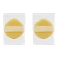 Mesh Waterdrop Facial Cleansing Pads[Yellow, 2 Pcs]