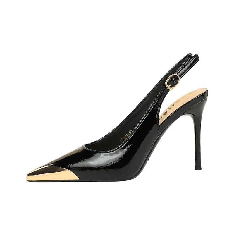 QITUMAUL Slim Heel High Heels 9.5cm Women's-0