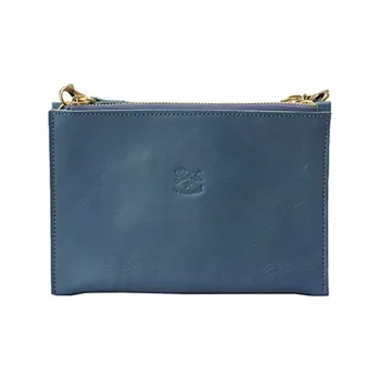 Il Bisonte Cow Leather Crossbody Bag, Shoulder Bag Women's Blue