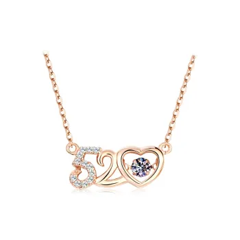 Brilliant Heart S925 Silver Necklaces Women's