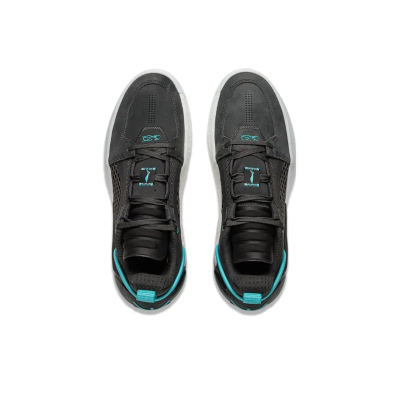 LiNing All City 12 Encore Slip-Resistant Cushioning Low-Top Basketball Shoes Men's Obsidian Gray-3