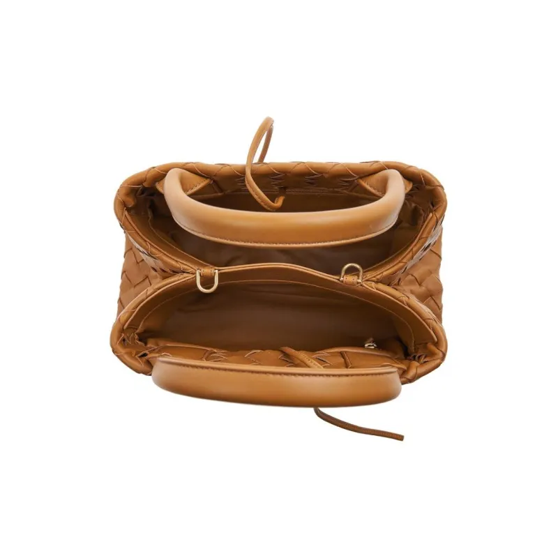 Bottega Veneta Nappa Leather Tote Bag, Shopping Bag, Shoulder Bag, Crossbody Bag, Handbag Women's Camel-5
