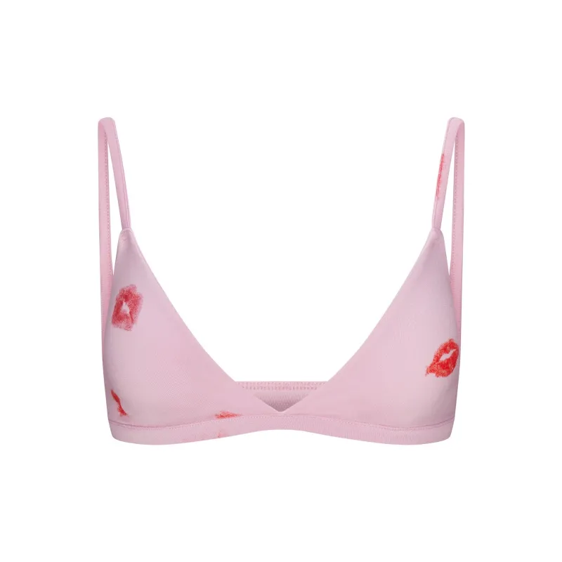 SKIMS Valentine's Day Collection SS25 SKIMS SLEEP TRIANGLE BRALETTE Bra Women's Cherry Blossom Lipstick-0