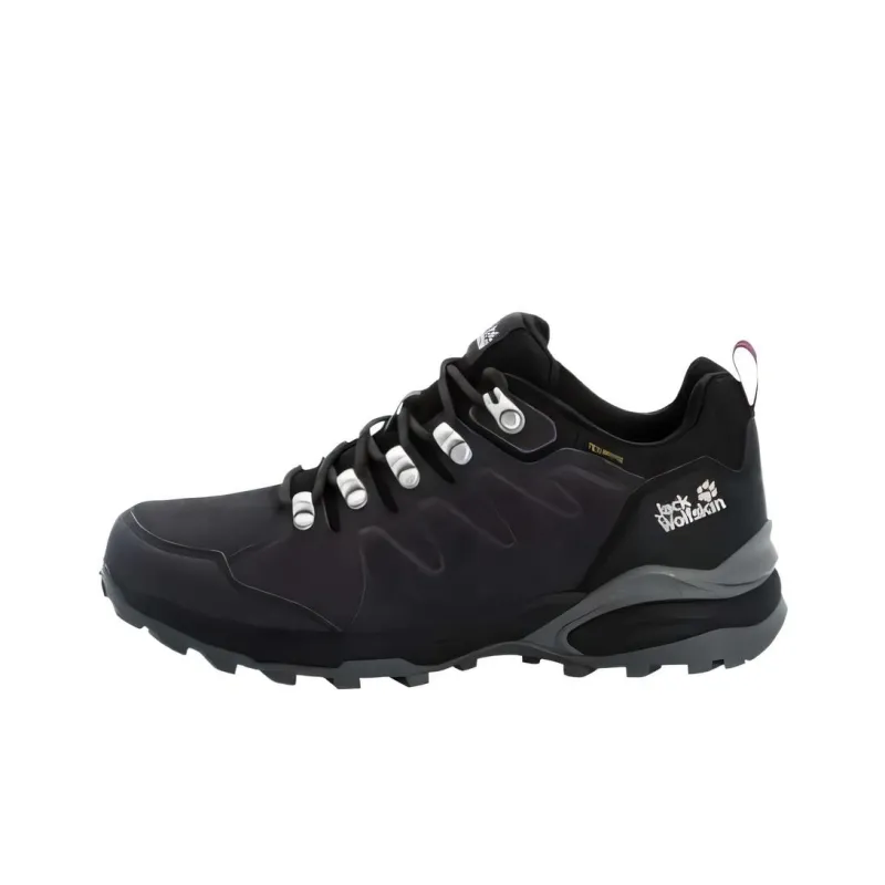 Jack Wolfskin Refugio Cushioned Slip-Resistant Low-Top Hiking Shoes Women's Black-0