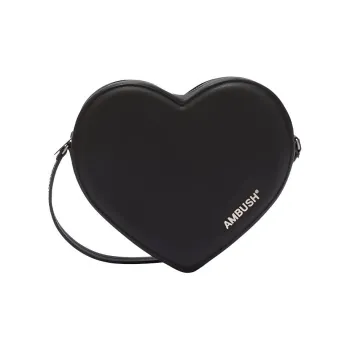 AMBUSH Flat Heart Crossbody Bag 'Black'