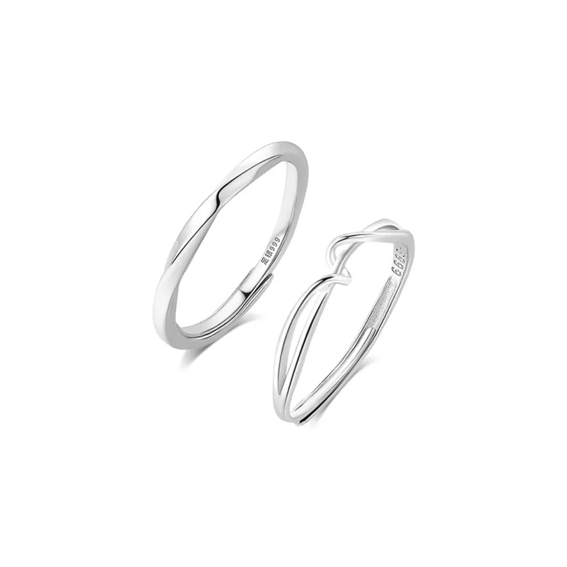BLANK IN BLANK 999 Fine Silver Rings Unisex-0