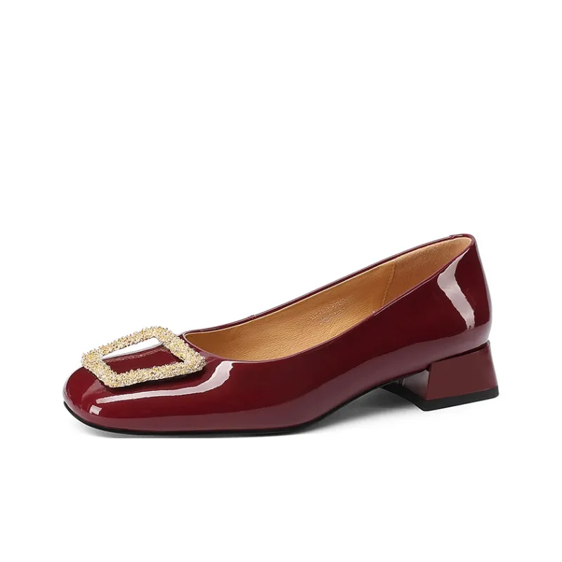 XICUNMINGWU Block Heel High Heels Women's-8