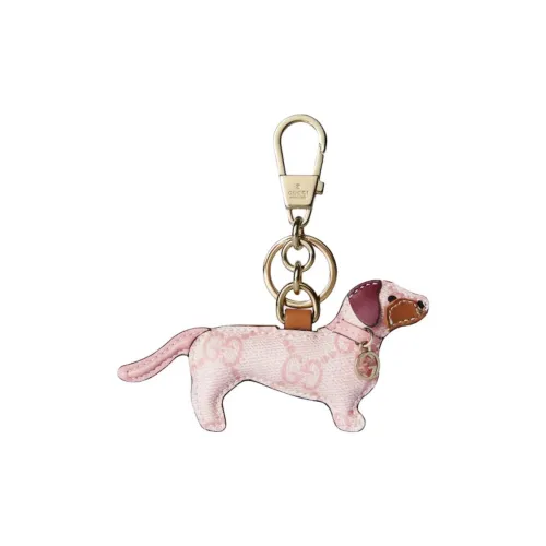 GUCCI Leather Bag Accessory Unisex Light Pink