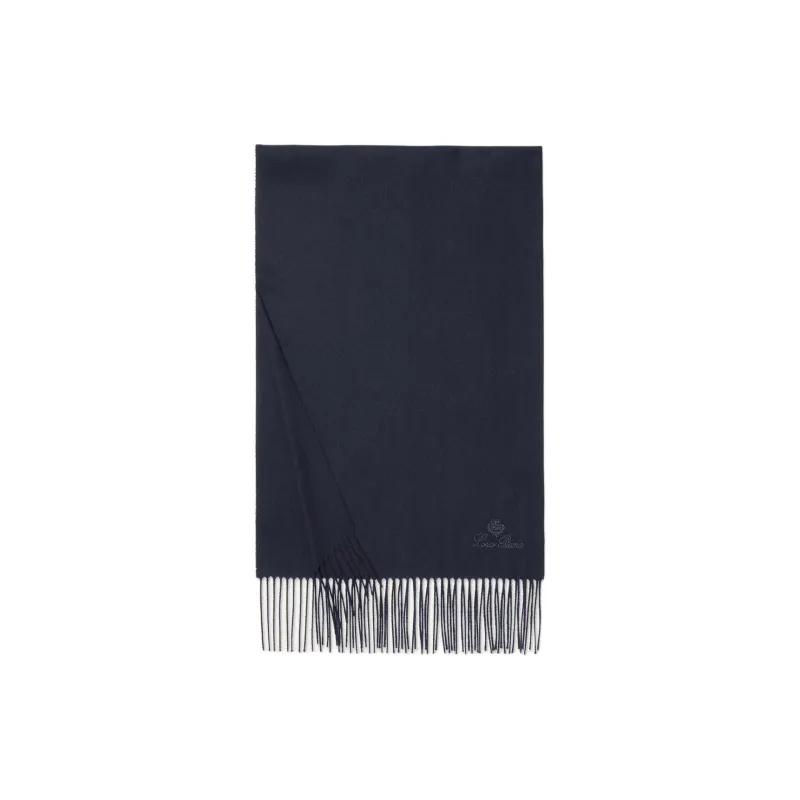 Loro Piana Logo Embroidered Scarf-0