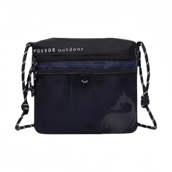 FOUVOR Nylon Fabric Cell Phone Pouch Shoulder Bag Small Backpack Lightweight Canvas Bag Regular Unisex Multicolor
