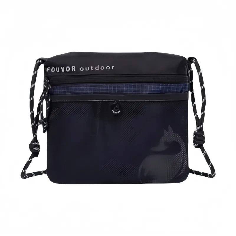 FOUVOR Nylon Fabric Cell Phone Pouch Shoulder Bag Small Backpack Lightweight Canvas Bag Regular Unisex Multicolor-13