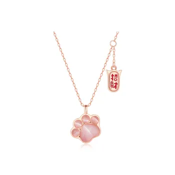 Lao Feng Xiang 925 Sterling Silver Necklaces Women's