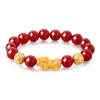 Lao Feng Xiang Agate Jade Bracelets Unisex