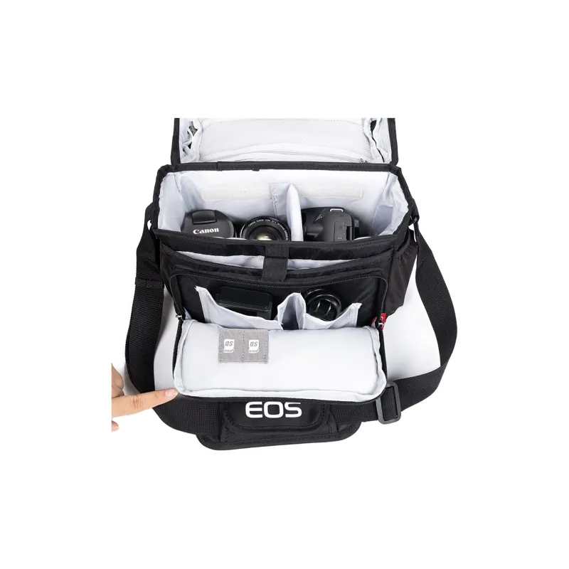 Canon Original Camera Bag R100 R50 200D 90D R6 R7 R8 R10 R5 6D2 5D4 850D Shoulder Bag, Detachable Divider-5