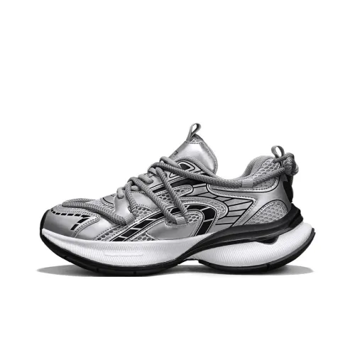 KANGLONG Cushioning, Slip Resistant, Abrasion Resistant, Breathable, Balance, Height Increasing Chunky Sneakers Men's
