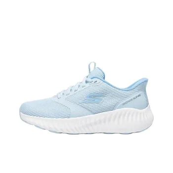 Skechers WOMEN'S GO Series Anti Slip Wear Resistant Low Top Running Shoes Women's Light Blue
