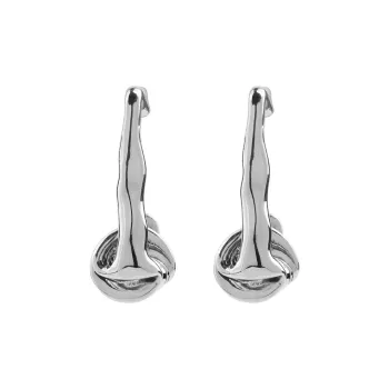 Ah Bo Ci De 925 Sterling Silver Stud Earrings Unisex