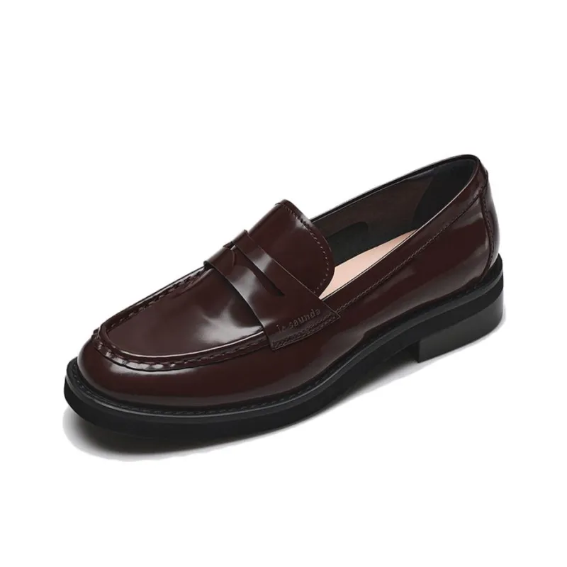 LE SAUNDA Loafers Women's Burgundy/Black-2