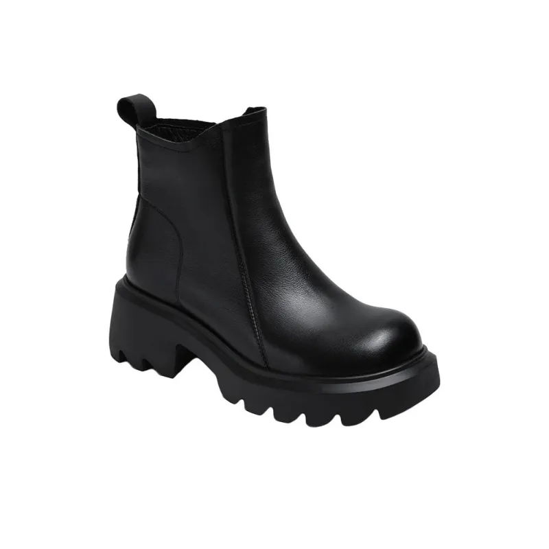 Ruomini Ankle Boots Women's Black-1