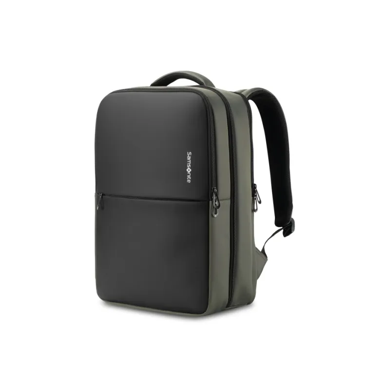 SAMSONITE Fabric Large Capacity Student Backpack Regular Unisex Black/Green Patchwork-1