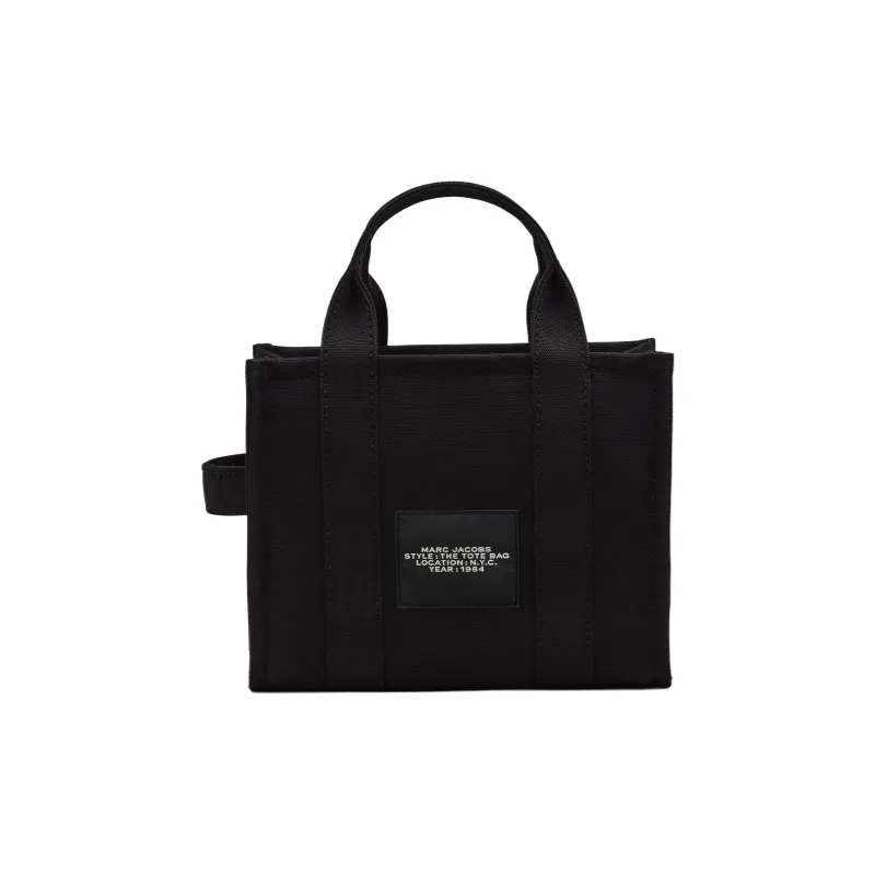 MARC JACOBS Canvas Small Tote Bag Top Zip Closure Women's Black-2