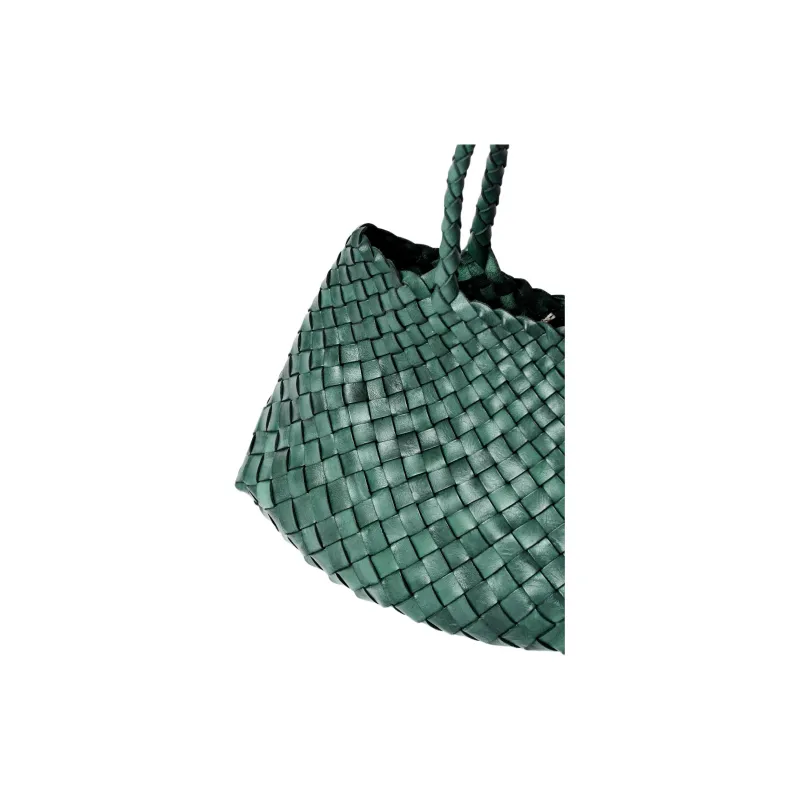 Dragon Diffusion Calfskin Tote Bag, Shopping Bag, Shoulder Bag, Handbag Trumpets Women's Forest Green-2