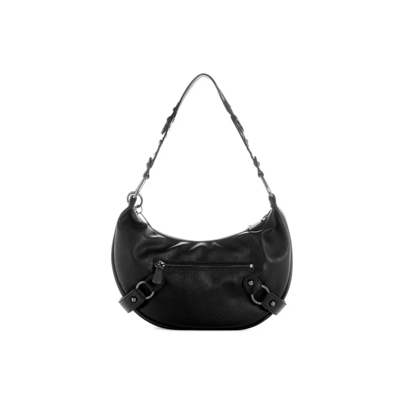 GUESS PU Hobo Bag Shoulder Bag Women's Black-2
