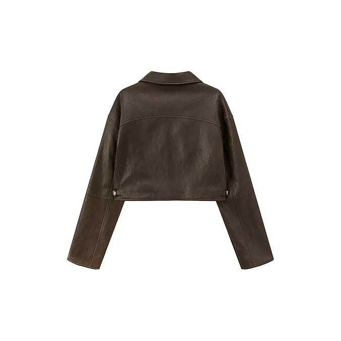 CHUU Cropped Coats Women's Brown-1